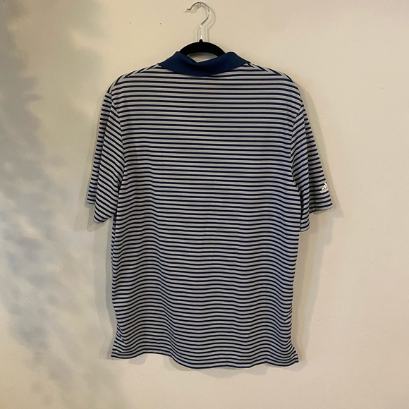 Adidas athletic striped short sleeve polo golf shirt - Picture 2 of 5